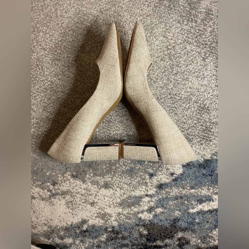 Alfani Step & Flex Jensonn Block Heel Pumps in Textured Linen - Size 10 - Picture 10 of 16